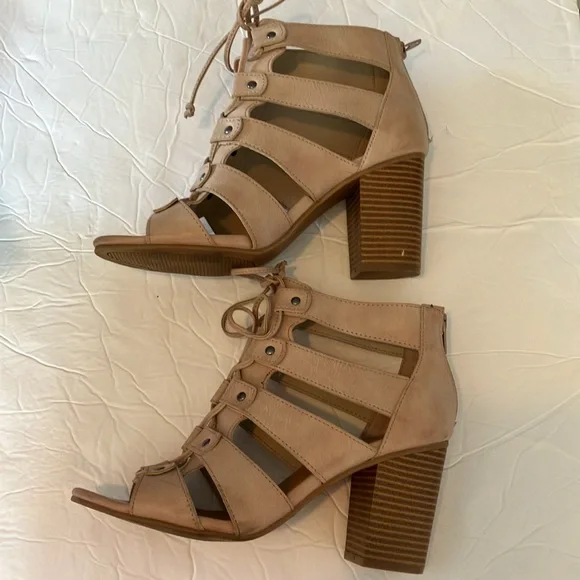 Rampage Valerie ankle blush heel shoes Sz 7M - Picture 9 of 10